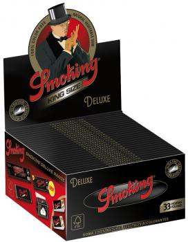 Smoking De Luxe Black King Size 50Heftchen 33 Blatt(108x44mm) im 50er Dsp.